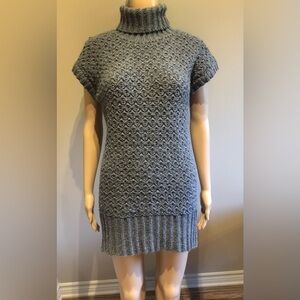 Beretti Italian mini grey knit shirt dress